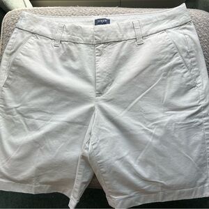Ladies  J Crew Chino shorts, longer length